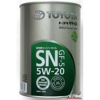 Купить Toyota MOTOR OIL SN/GF-5 5W-20 1л в Днепре