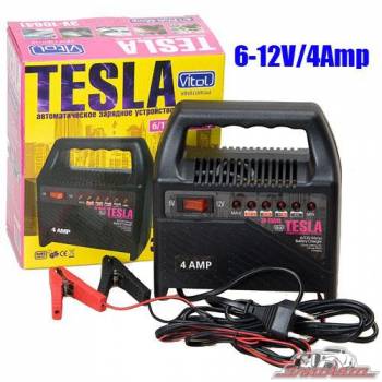 Купить Зарядное устр-во TESLA ЗУ-10641 6-12V/4A/10-60AHR/светодиодн.индик. в Днепре